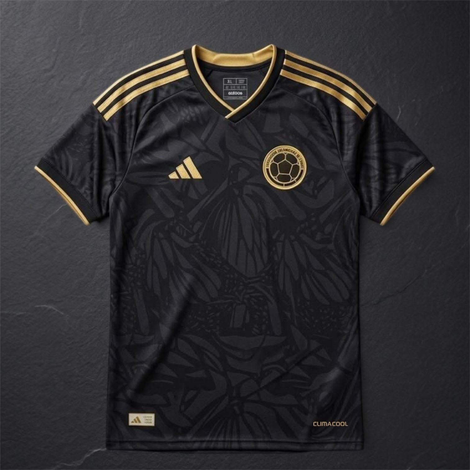 CAMISETA NEGRA COLOMBIA PREMIUM